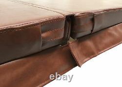Brown Hot Tub Cover 2220mm x 2220mm Deluxe Heat Lock