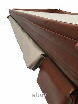 Brown Hot Tub Cover 2220mm x 2220mm Deluxe Heat Lock