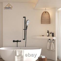 CASAINC Bathtub Faucet Set with 1.5 GPM Handheld Shower and Adjustable Slide Bar