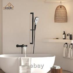 CASAINC Bathtub Faucet Set with 1.5 GPM Handheld Shower and Adjustable Slide Bar