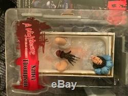 CINEMA OF FEAR Nightmare on Elm Street Nancy in bathtub figure freddy krueger