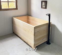 Cedar Tub Ofuro Wooden Soaking Bathtub Customizable