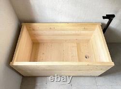 Cedar Tub Ofuro Wooden Soaking Bathtub Customizable