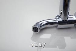 Chrome 8Rainfall Bath Tub Shower Faucet Set Dual Handles Wall Mounted Mixer Tap