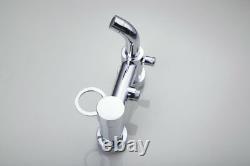 Chrome 8Rainfall Bath Tub Shower Faucet Set Dual Handles Wall Mounted Mixer Tap
