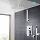 Chrome Bathroom 8inch Rain Bath Shower Faucet Set Mixer Tub Tap Hand Sprayer