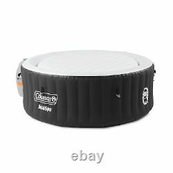 Coleman Miami Spa 4 Person Portable Inflatable Outdoor Air Jet Hot Tub, Black