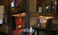 Copper Bathtub sink Countertop vanity Sink- Vintage Bath Basin Bathroom