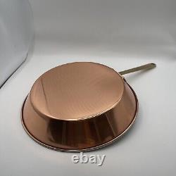 Copper Saucepans 10 Piece Cooking PotBrass Handle Vintage Hanging SautePans