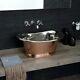 Countertop Vanity Sink Copper-handmade Copper Tub Style-vintage Vessel Sink