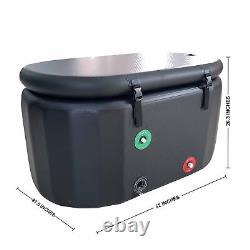DWF Inflatable Ice Bath Tube Cold Water Therapy Insulated Lid for Sport Recovery
