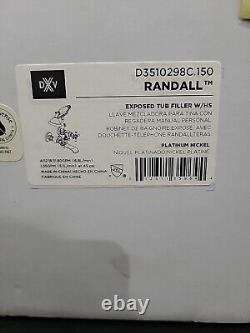 DXV Roman Tub Filler With Handshower Randall Platinum Nickel D3510298C. 150 E12