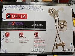 Delta Stainless 1-Handle Bathtub And Shower Faucet withValve 144710C-SS-I20
