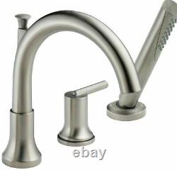 Delta Trinsic Hand Shower Kit 2-Handle Roman Tub Faucet (Valve Not Included)