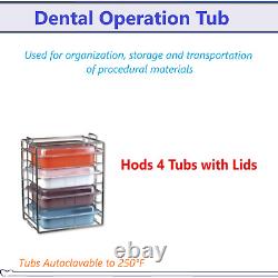 Dental Operation Tub, Tub Lids, Tub Dividers, Instruments Tub, Autoclavable Tub