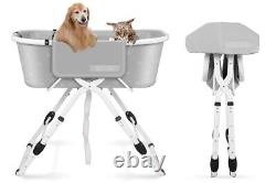 Dog Bath Tub and Wash Station for Bathing Shower Grooming for S/M Dogs
