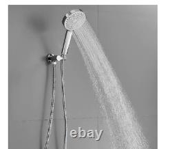 ELLO & ALLO 2-Handle 8 in Shower Head Combo 2-Spray Handheld Tub & Shower Faucet