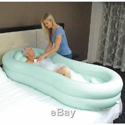 EZ Bathe Inflatable Air Washing Bed Bath Tub Bathtub with Accessories