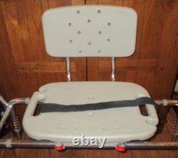 Eagle Health Transfer Bath Tub Shower Seat Chair Sliding Swivel Bench 37662