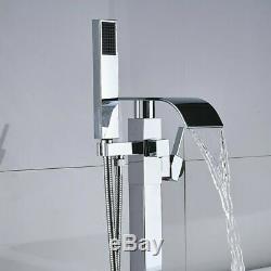Floor Mounted Single Lever Bath Faucet Freestanding Shower Mixer Tub Filler Tap