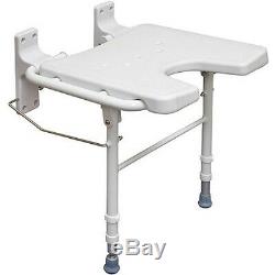 Fold Down Shower Seat Folding Safety Bench Wall Mount Bath Chair Handicapped Tub