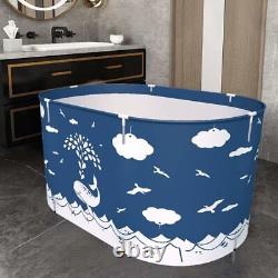 Foldable Bathtub Portable Soaking Bath Tub, Eco-Friendly Bathing Large Whale