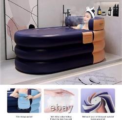 Foldable Inflatable Bathtub with Rechargeable Wireless Inflation Pump Keep Warm