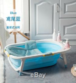 Folding Baby bathtub Infant Newborn Bath Bathing Safety flat Foldable Tub