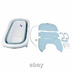 Folding Bathtub Portable Bath Tub for Adult Child Warm Spa Sauna Soaking Barrel