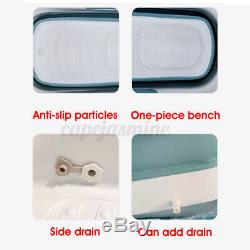 Folding Bathtub Portable Bathroom Capacity Soaking Tub PVC SPA Massage Barrel