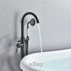 Freestanding Bathtub Faucet Floor Mounted Bath Tub Filler Faucet Hand Shower