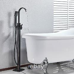 Freestanding Bathtub Faucet Tub Filler Floor Mounted Mixer Tap Oil Rubbed Bronze