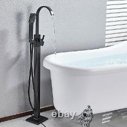 Freestanding Bathtub Faucet Tub Filler Floor Mounted Mixer Tap Oil Rubbed Bronze