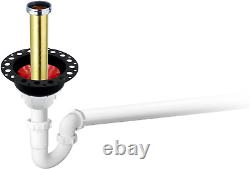 Freestanding Bathtub Rough-In Kit Brass Tail Pipe with ABS Plastic Adapter, Matte