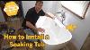 Freestanding Soaking Tub Easiest Way To Install L Plan Learn Build