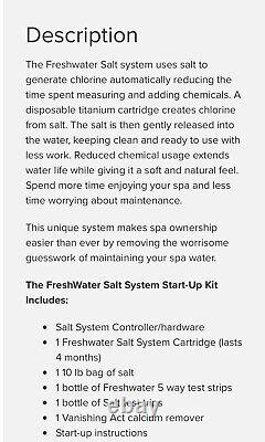 FreshWater Salt System Start-Up Kit