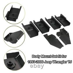 Full Tub Body Mount Repair Kit Fit for Jeep Wrangler TJ 1997-2006