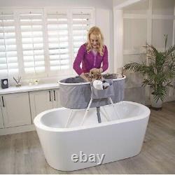 Furesh Insider Dog Bath Tub and Wash Station for Bathing and Grooming Grey
