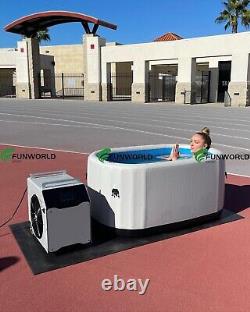 GOGLAM Cold Plunge Tub Outdoor white Portable Ice Bath Tub for Athletes IB01