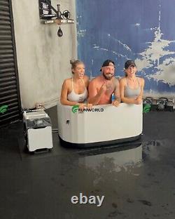 GOGLAM Cold Plunge Tub Outdoor white Portable Ice Bath Tub for Athletes IB01