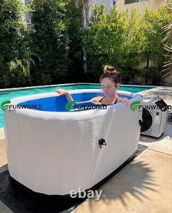 Goglam Inflatable ice bath tub with lid for Sport Recovery Cold Water Therapy