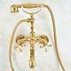 Gold Color Brass Clawfoot Bathroom Tub Faucet Hand Shower Mixer Tap Set Ena802