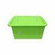 Green Plastic Large 52l Litre Storage Box Tub Container With Lid Toy Box Kids