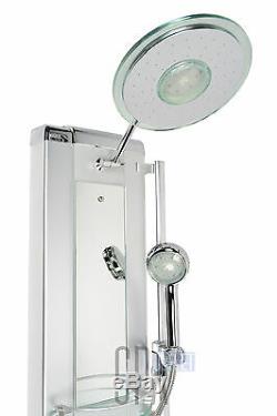 HOT Aluminum Rainfall Shower Panel Towe with Tub Spout Massage Jets Spa 2