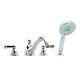 Hansgrohe Limbo Four-hole Two Handle Tub Filler Trim 06112820 Brushed Nickel New