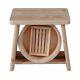Hinoki Cypress Onsen Bath Set Wood Bath Stool Chair, Sope Box & Oke Wooden Tub