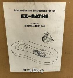 Homecare B1000 EZ-Bathe Inflatable Bath Tub with Vacuum & Hose, New