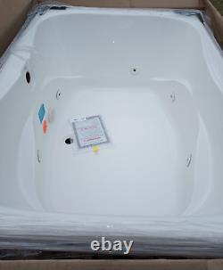 Hydrosystems SHG6042AWP-WHI Studio 60 Drop In Acrylic Whirlpool Tub Center Drn