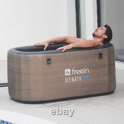 Ice Bath Cold Plunge Bath Inflatable Bath Tub for Sports Recovery Wood M