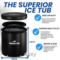 Ice Bath Tub For Athletes with Lid, Portable Ice Bath, Outdoor Cold Plunge